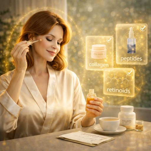 WHIEDA 45+: кожа в менопаузу — коллаген, ретиноиды, пептиды