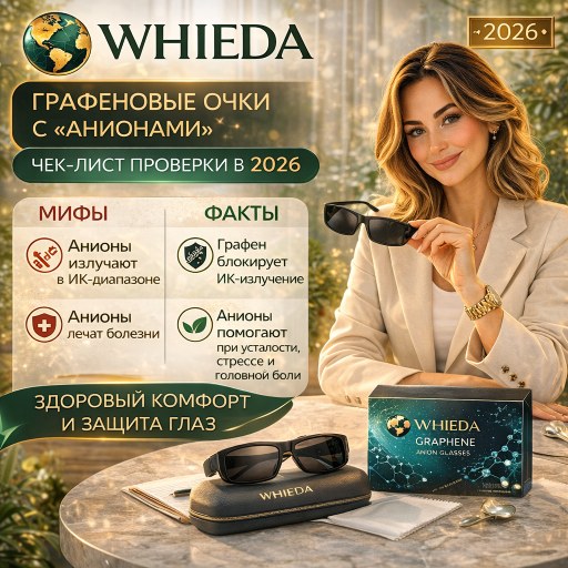 WHIEDA: графеновые очки с «анионами» — мифы и факты