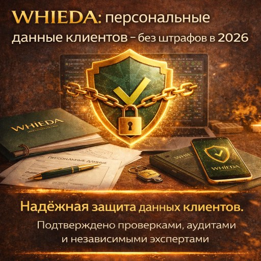 WHIEDA: персональные данные клиентов — без штрафов в 2026